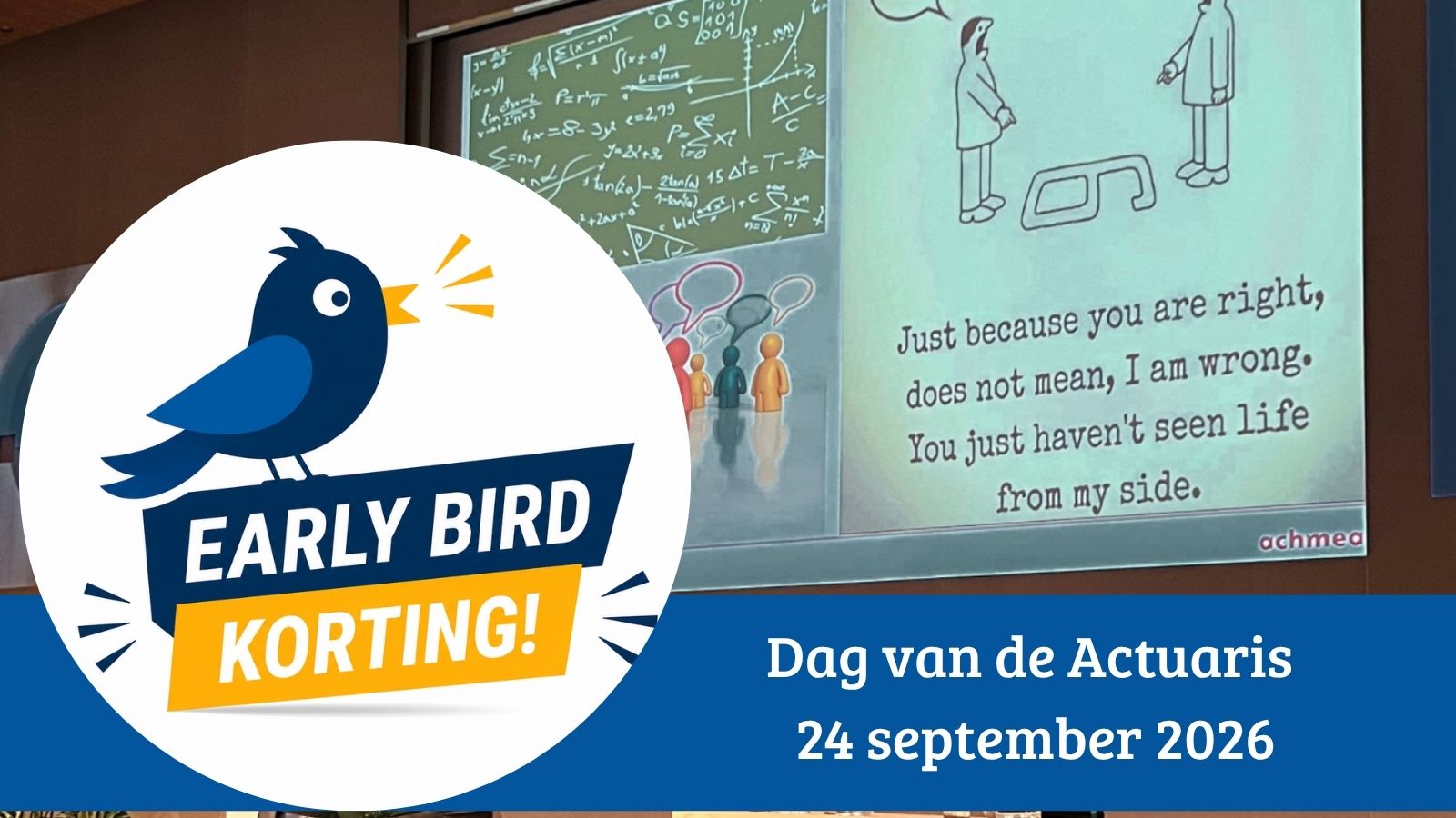 Dag van de Actuaris: Profiteer nog tot 1 juli van € 100 vroegboekkorting