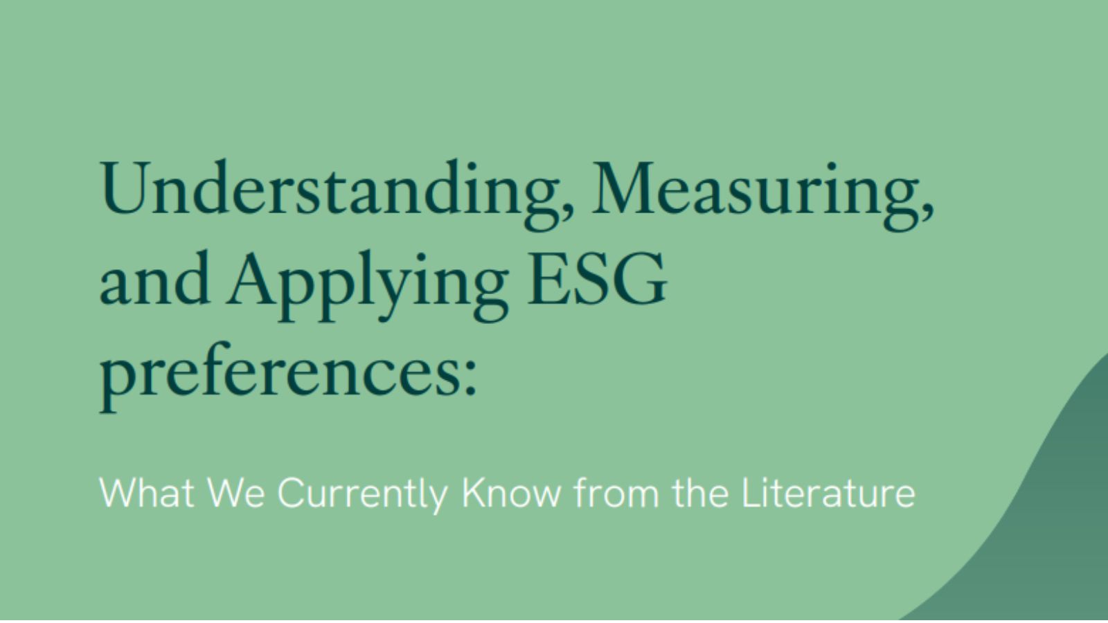 Hoe kunnen we duurzaamheidsvoorkeuren begrijpen, meten en goed gebruiken