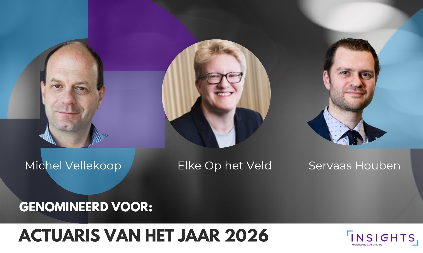 Drie toonaangevende actuarissen genomineerd voor titel Actuaris van het Jaar 2026