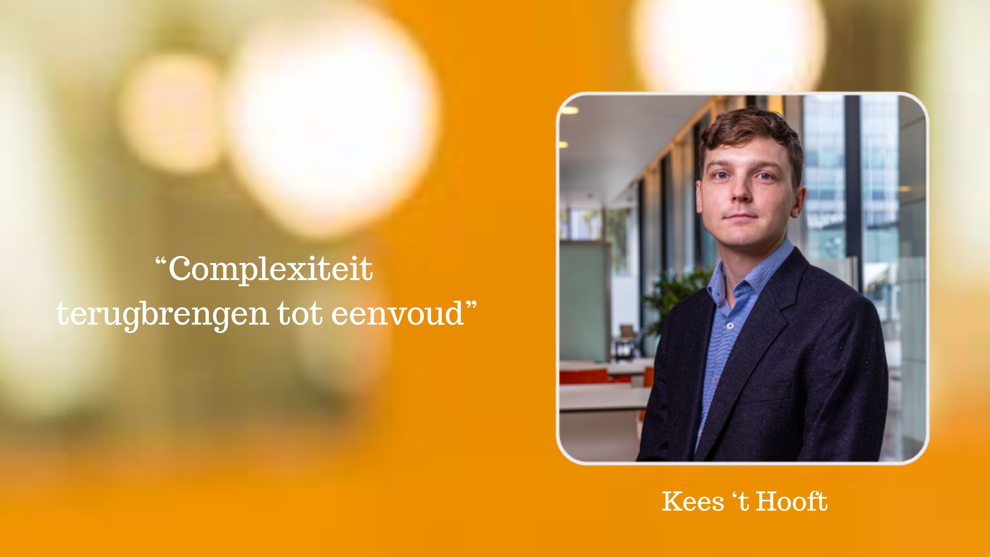 Van luchtvaarttechniek naar AI: Kees kiest voor ontdekken en ontwikkelen